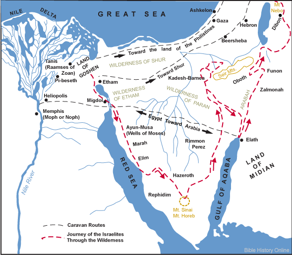 Map-Route-Exodus-Israelites-Egypt